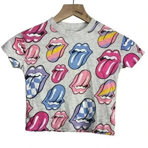 The Rolling Stones Gray T-Shirt Multi Color | Size 4T